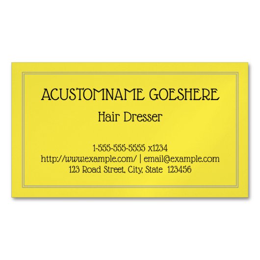 Minimalistische Magnetfaser-Visitenkarte Magnetische Visitenkarte (Vorderseite)