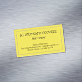 Minimalistische Magnetfaser-Visitenkarte Magnetische Visitenkarte (Beispiel)