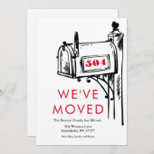 Minimalistische Mailbox Neue Zuhause, die wir vers Einladung (Vorne/Hinten)