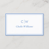 Minimalistische Maisblume, 2 Grenzen Visitenkarte (Vorderseite)