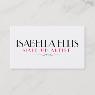 Minimalistische Make-up Artist/Salon Visitenkarte