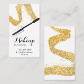 Minimalistische Make-upkünstler-vertikale Visitenkarte (Vorne/Hinten)