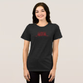 Minimalistische MAMA - individuell anpassbares Jah Tri-Blend Shirt (Vorderseite voll)