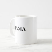 Minimalistische Mama-Tasse - Geschenke für Mama Kaffeetasse (Vorderseite Links)