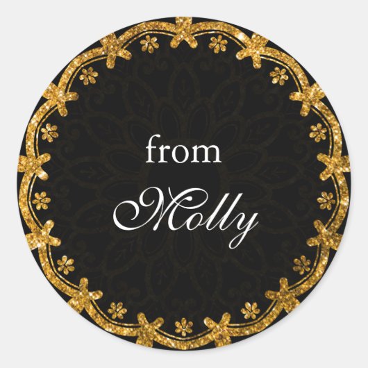 Minimalistische Mandala Sticker für den Black & Go (Vorderseite)