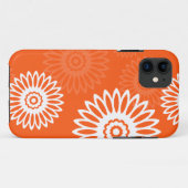 Minimalistische Mandarine Orangenblütenmuster Case-Mate iPhone Hülle (Rückseite (Horizontal))