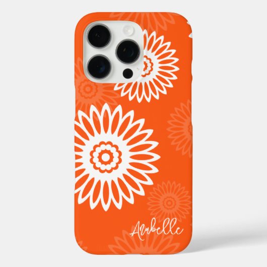 Minimalistische Mandarine Orangenblütenname Case-Mate iPhone Hülle (Rückseite)