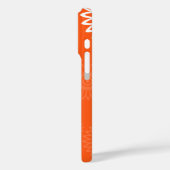 Minimalistische Mandarine Orangenblütenname Case-Mate iPhone Hülle (Rückseite / Links)