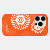 Minimalistische Mandarine Orangenblütenname Case-Mate iPhone Hülle (Rückseite (Horizontal))