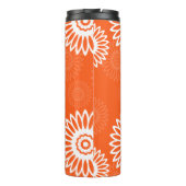 Minimalistische Mandarine Orangenblütenname Thermosbecher (Rückseite)