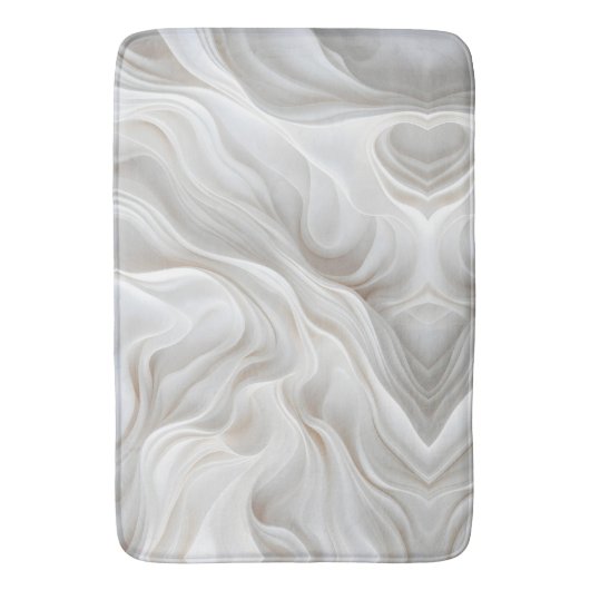 Minimalistische Marbella Wave Bath Mat - Soft Rug Badematte (Vorderseite Vertikal)