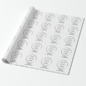 Minimalistische Markenverpackung mit Ihrem Logo Geschenkpapier (Ungerollt)