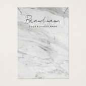 Minimalistische Marmorsklemme-Display-Visitenkarte (Vorderseite)