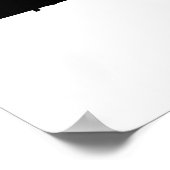 Minimalistische Massachusetts in Schwarz Poster (Ecke)