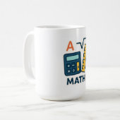 Minimalistische Mathematik - Rechner, Lineal Kaffeetasse (Vorderseite Links)
