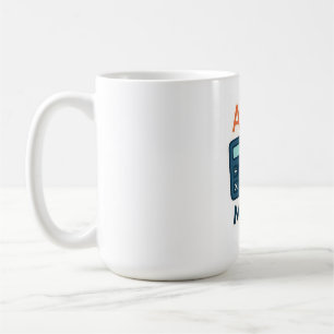 Minimalistische Mathematik - Rechner, Lineal Kaffeetasse