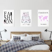 Minimalistische Mauer-Kunst-Sets Bilderwand Sets (Schlafzimmer)