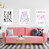 Minimalistische Mauer-Kunst-Sets Bilderwand Sets (Wohnzimmer)