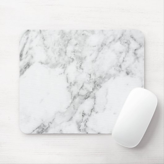 Minimalistische Mauspad aus Weiß und Graumarmor (Mit Mouse)