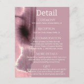 Minimalistische Mauve Dusty Rose Begleitkarte (Vorderseite)