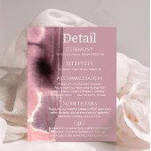 Minimalistische Mauve Dusty Rose Begleitkarte