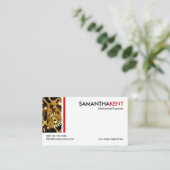 Minimalistische mechanische visitenkarte (Stehend Vorderseite)