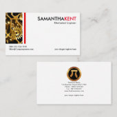 Minimalistische mechanische visitenkarte (Vorne/Hinten)