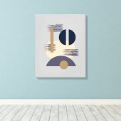 Minimalistische meditative einfarbige Leinwand Art (Insitu (Holzboden))