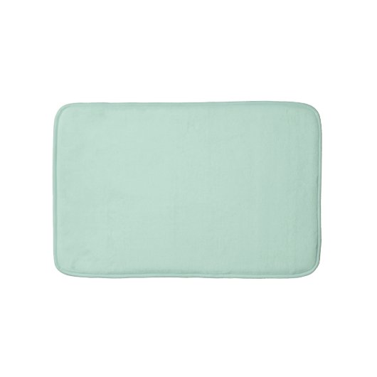 Minimalistische Meeresfrüchte grün solide schlicht Badematte (Vorderseite)