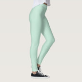 Minimalistische Meeresfrüchte grün solide schlicht Leggings (Rechts)