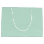 Minimalistische Meeresfrüchte Minze grün elegant s Große Geschenktüte (Rückseite)