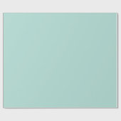 Minimalistische Meeresfrüchte Minze grün solide sc Geschenkpapier (Flach)