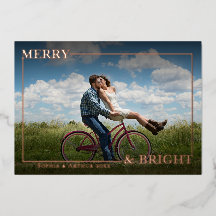 Minimalistische Merry & Bright Foto-Überlagerung