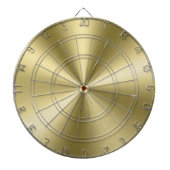 Minimalistische Metallic Shiny Gold Textur Dartscheibe (vorne)