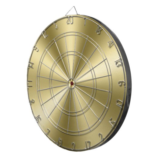 Minimalistische Metallic Shiny Gold Textur Dartscheibe (Vorderseite rechts)