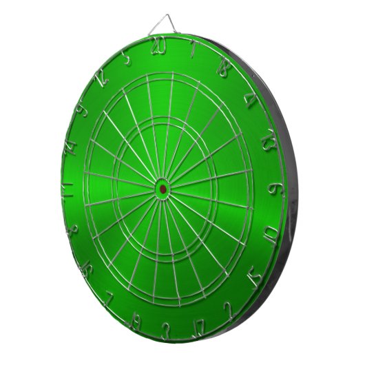 Minimalistische Metallische Grüne Textur Dartscheibe (Vorderseite rechts)