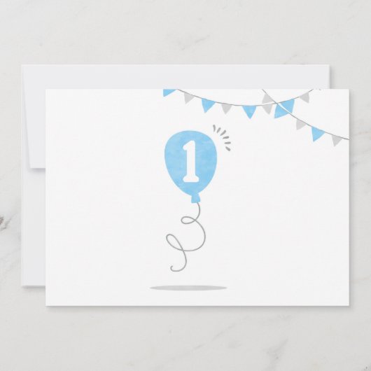 Minimalistische Milch und Cookies Erster Geburtsta Einladung (Rückseite)