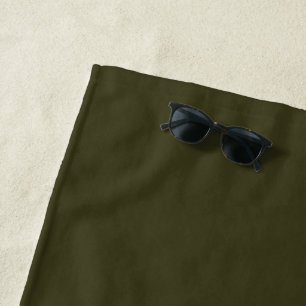 Minimalistische Militärarmee grün schlicht Strandtuch