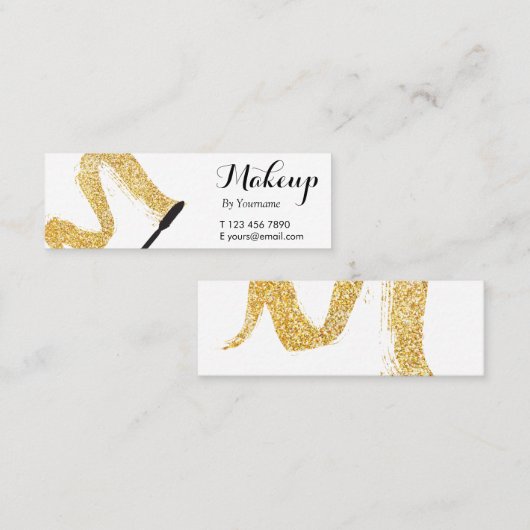 Minimalistische Mini Visitenkarte (Vorne/Hinten)