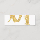 Minimalistische Mini Visitenkarte (Rückseite)