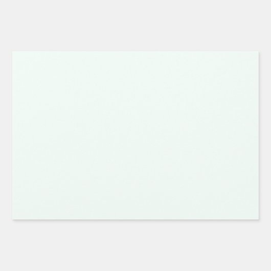 Minimalistische Minze Creme schlichte solide moder Geschenkpapier Set (Vorderseite 3)