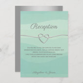 Minimalistische Minze & Silver Wedding Reception C (Vorne/Hinten)