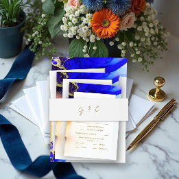 Minimalistische Mit Monogramm Hochzeit Einladungsbanderole