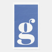 Minimalistische Mit Monogramm Initial Bold French 
