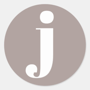 Minimalistische Mit Monogramm Initialzündung in T Runder Aufkleber