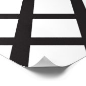 Minimalistische moderne Abstrakte Geometrie-Linien Poster (Ecke)