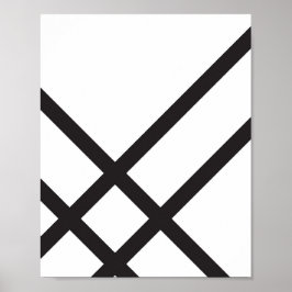 Minimalistische moderne Abstrakte Geometrie-Linien Poster