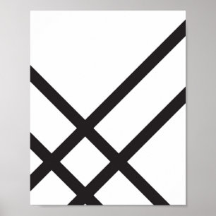 Minimalistische moderne Abstrakte Geometrie Poster