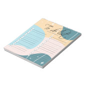 Minimalistische, moderne Abstrakte Pastete Notizblock (Rotiert)