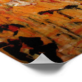 Minimalistische moderne Abstrakte Printkunstdekore Poster (Ecke)